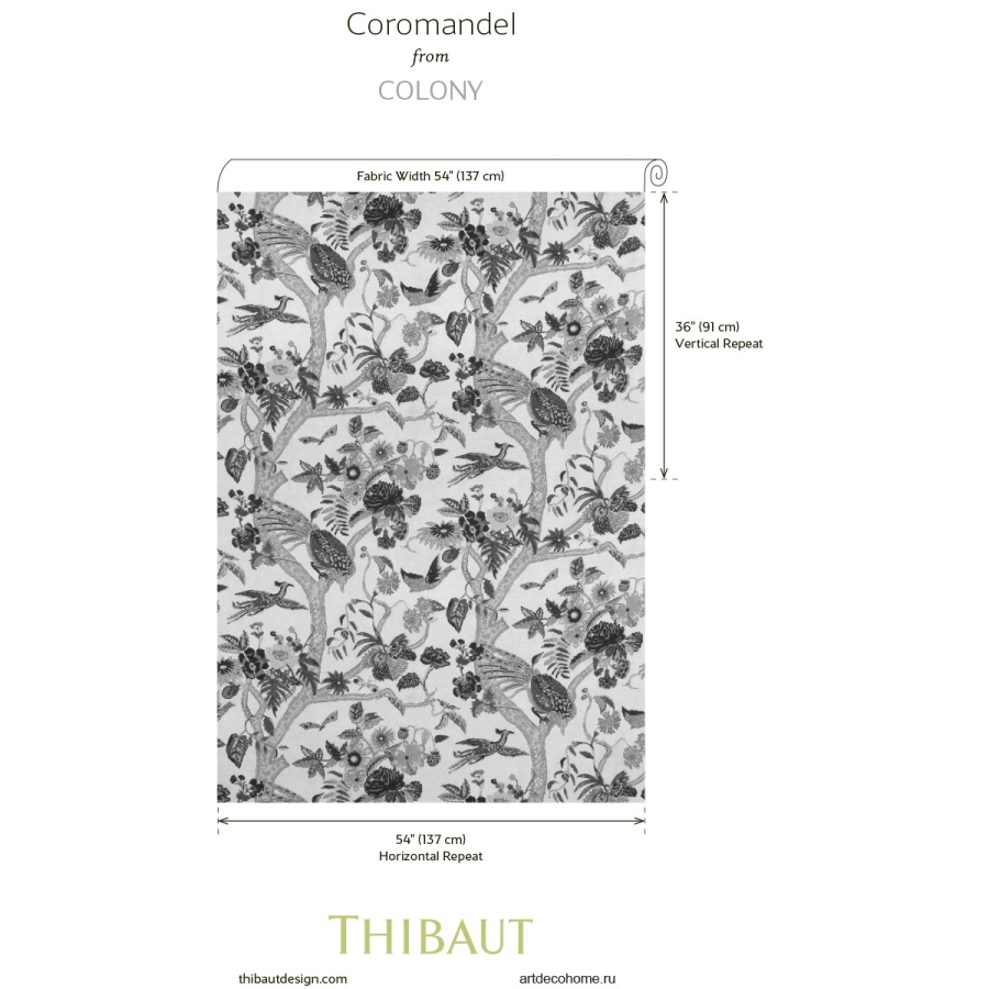 Принт Thibaut Coromandel