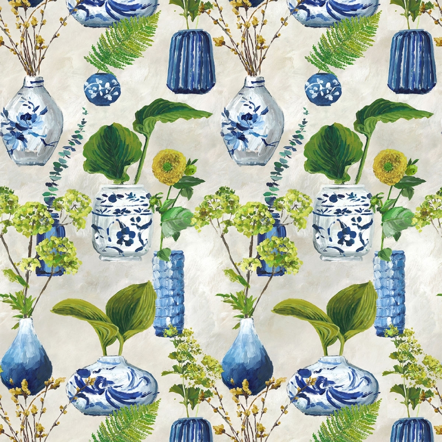 Ткань Designers Guild FDG3162/01 Kawana Delft коллекции Pottery Studio