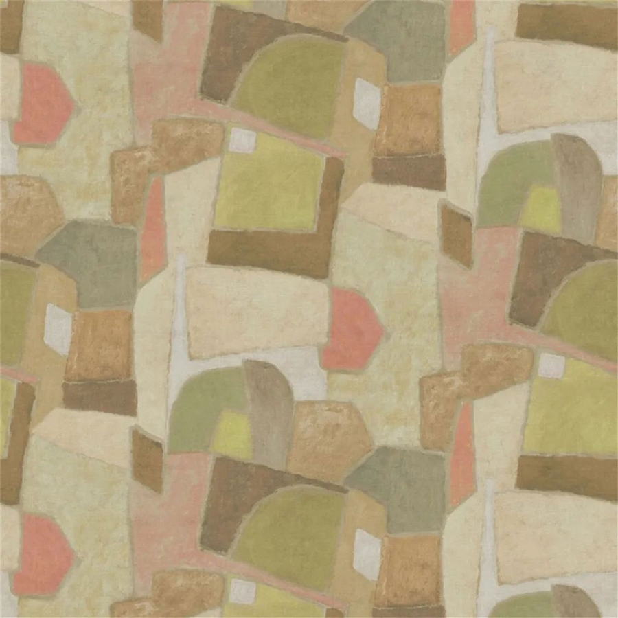 Ткань Designers Guild FDG3166/02 Clay Collage Terracotta коллекции Pottery Studio