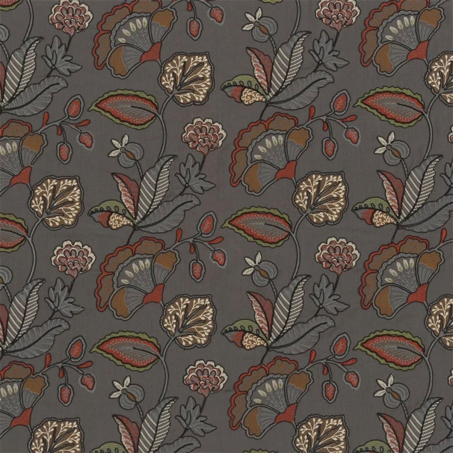 Ткань Designers Guild FDG3170/01 Kiln Scroll Slate коллекции Pottery Studio