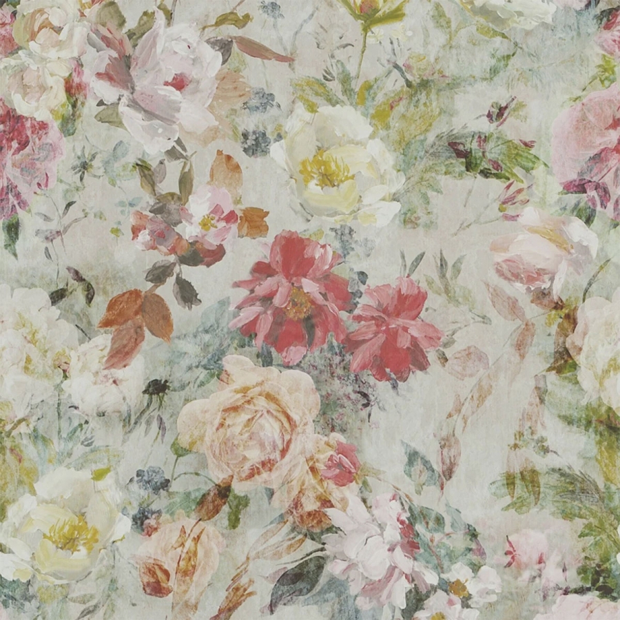 Обои флизелиновые Designers Guild PDG712/03 Marianne Linen коллекции The Edit - Flowers Wallpaper Volume I