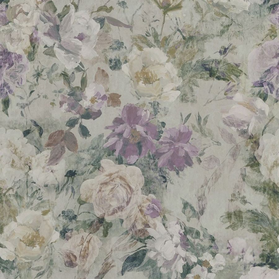 Обои флизелиновые Designers Guild PDG712/04 Marianne Slate коллекции The Edit - Flowers Wallpaper Volume I