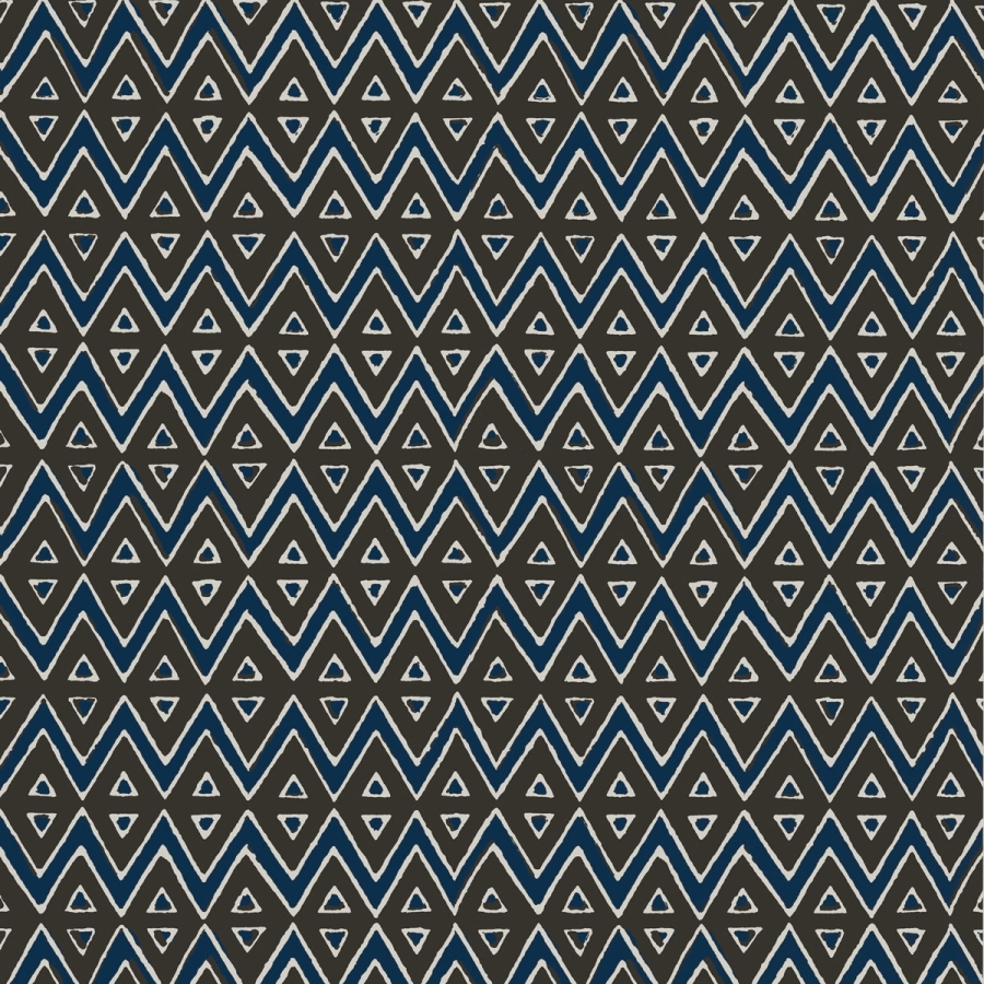 Обои бумажные Thibaut T13236 Tiburon Brown and Navy коллекции Mesa