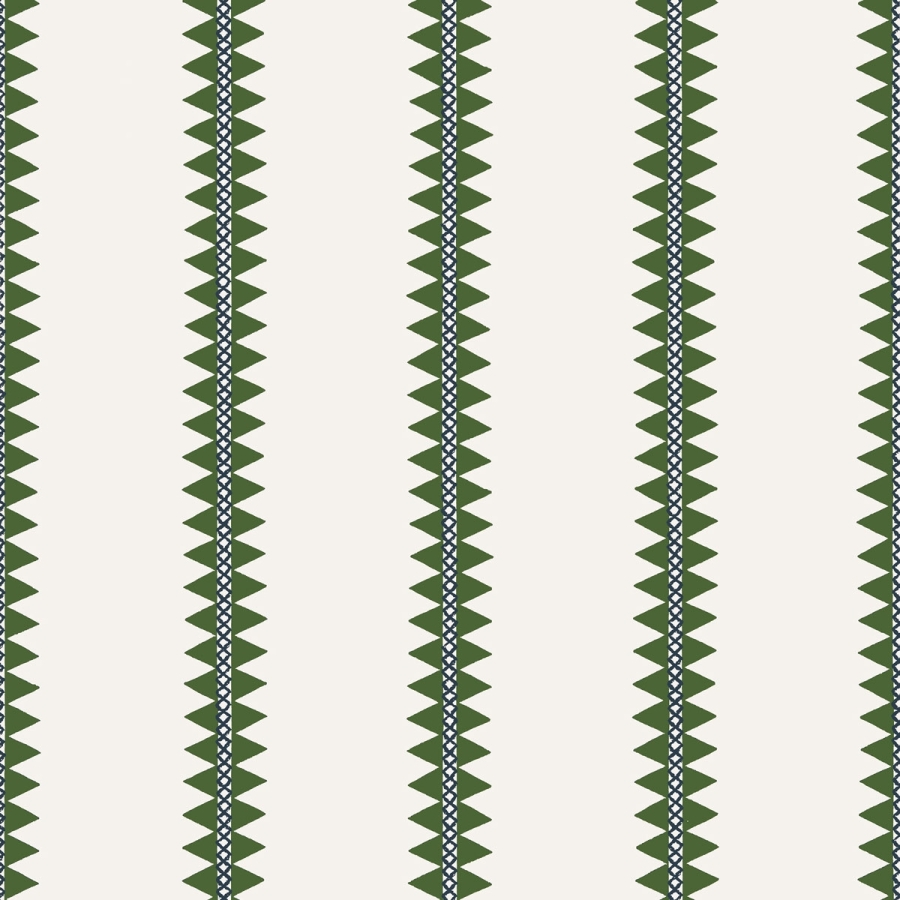 Обои бумажные Thibaut T13242 Reno Stripe Green коллекции Mesa