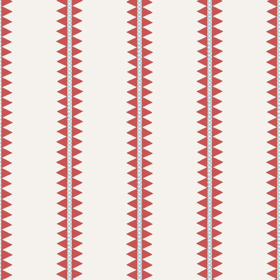 Обои бумажные Thibaut T13245 Reno Stripe Coral коллекции Mesa