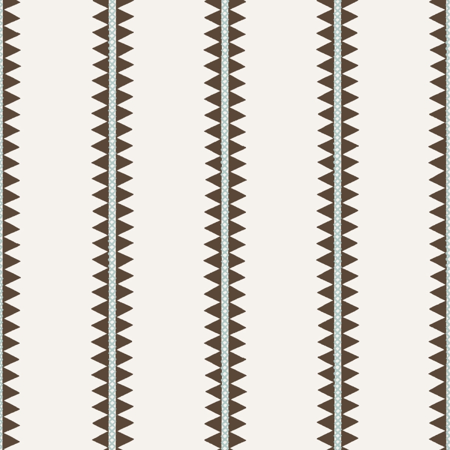 Обои бумажные Thibaut T13246 Reno Stripe Brown коллекции Mesa