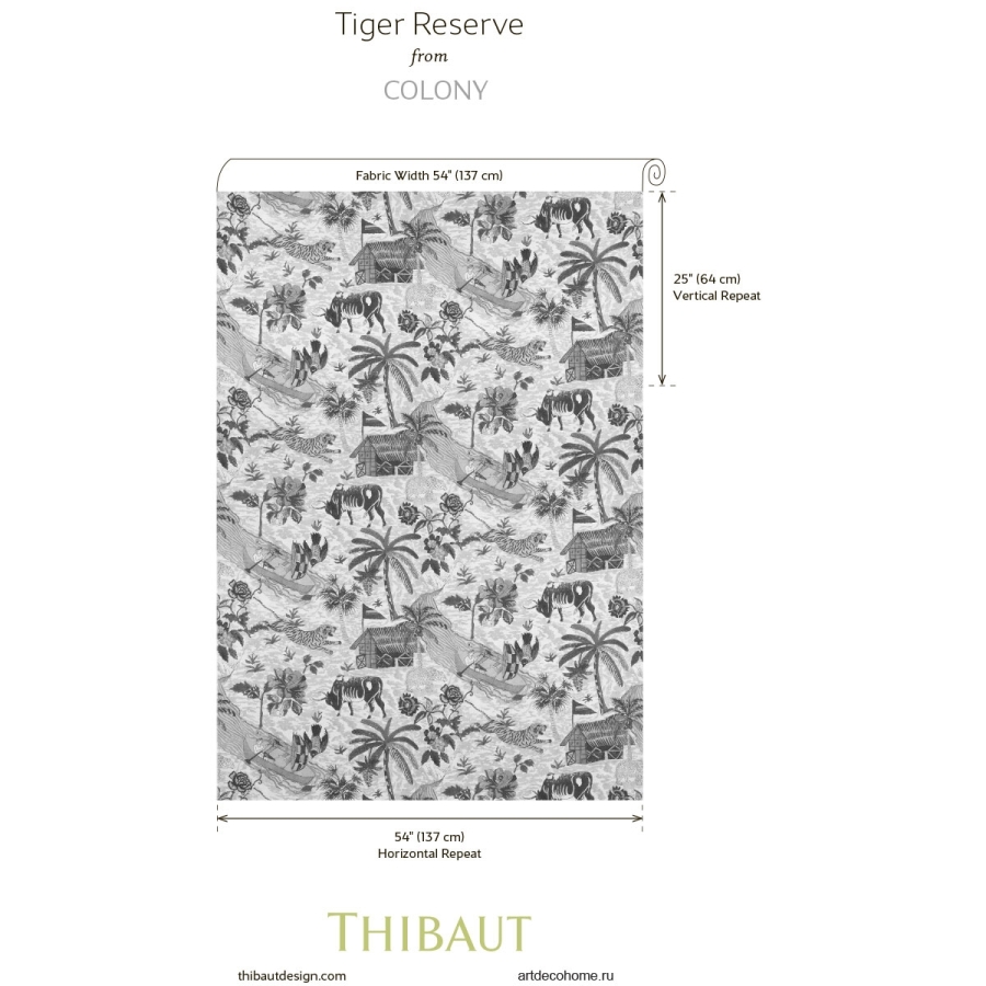 Принт Thibaut Tiger Reserves коллекции Colony