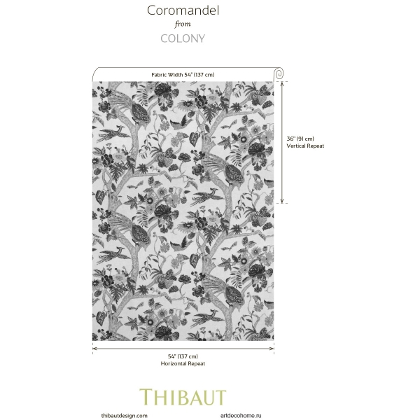 Принт Thibaut Coromandel