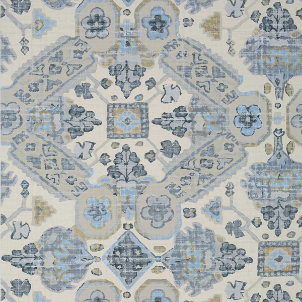 Обои бумажные Thibaut T10828 Persian Carpet Grey and Beige коллекции Heritage
