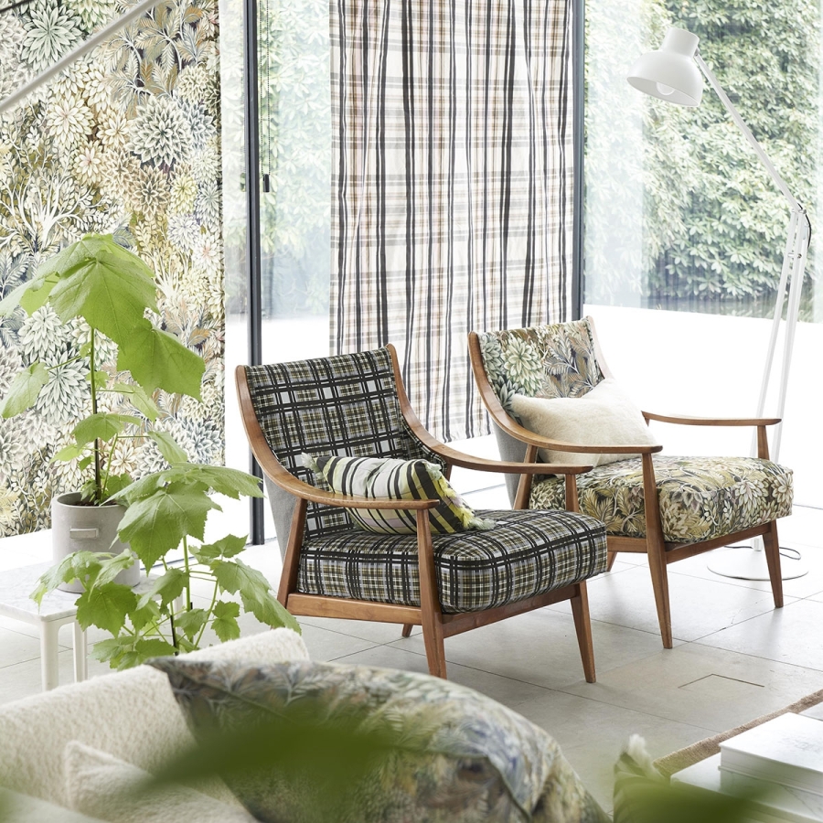 Ткань Designers Guild FDG3028/04 Patiali Birch коллекции Madhya в интерьере