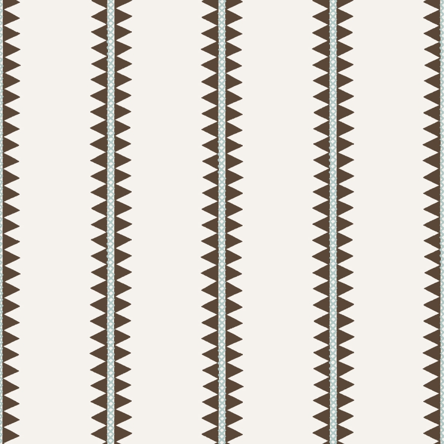 Обои бумажные Thibaut T13246 Reno Stripe Brown коллекции Mesa