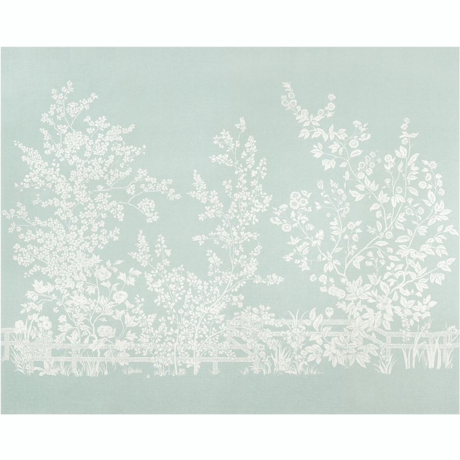 Композиция панно Thibaut TM10854 Villa Garden Mural - Set Robin's Egg по ширине 366см