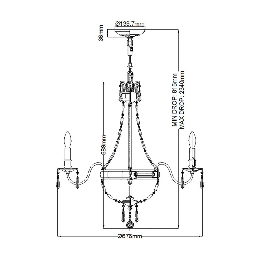 Размеры FE-BELLINI6