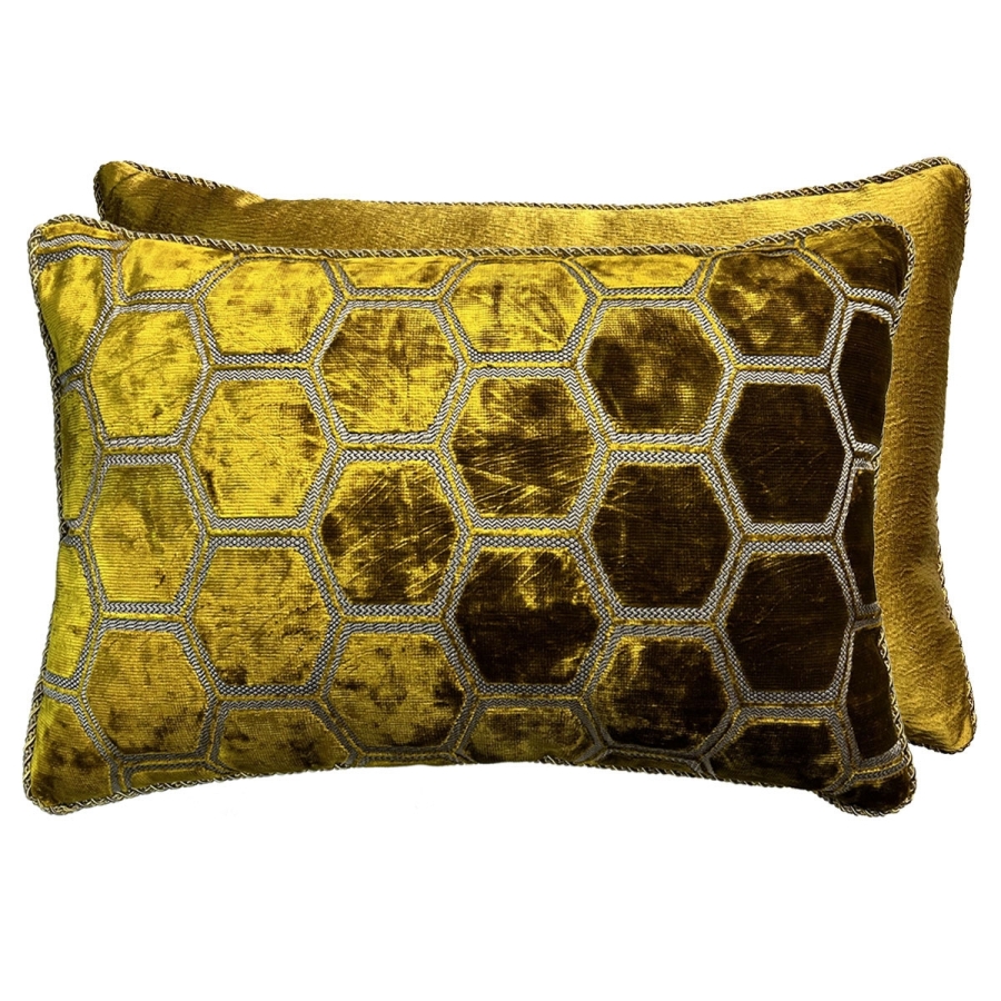 Декоративная подушка Manipur Ochre 55x39