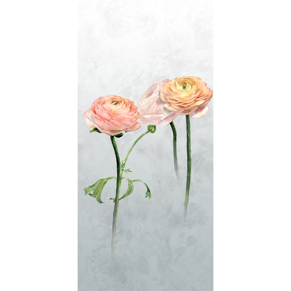 Панно Tourangelle Scene 1 Peony размером 140 см x 300 см