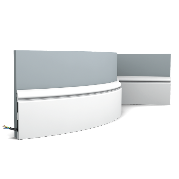 Гибкий плинтус Orac Decor из дюрополимера SX118F CONTOUR коллекции Select