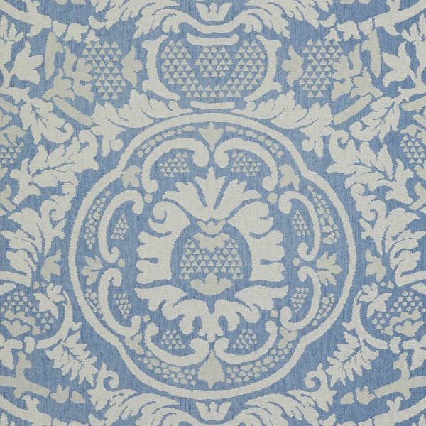 Обои бумажные Thibaut T10837 Earl Damask Blue коллекции Heritage