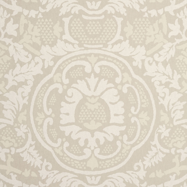 Обои бумажные Thibaut T10841 Earl Damask Flax коллекции Heritage