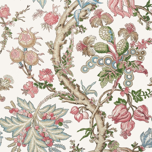 Обои бумажные Thibaut T10848 Chatelain Pink коллекции Heritage