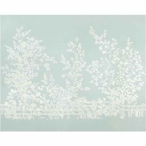 Композиция панно Thibaut TM10854 Villa Garden Mural - Set Robin's Egg по ширине 366см