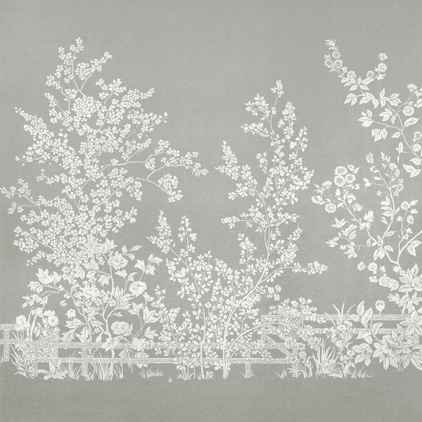 Панно натуральное Thibaut TM10857 Villa Garden Mural - Set Charcoal коллекции Heritage